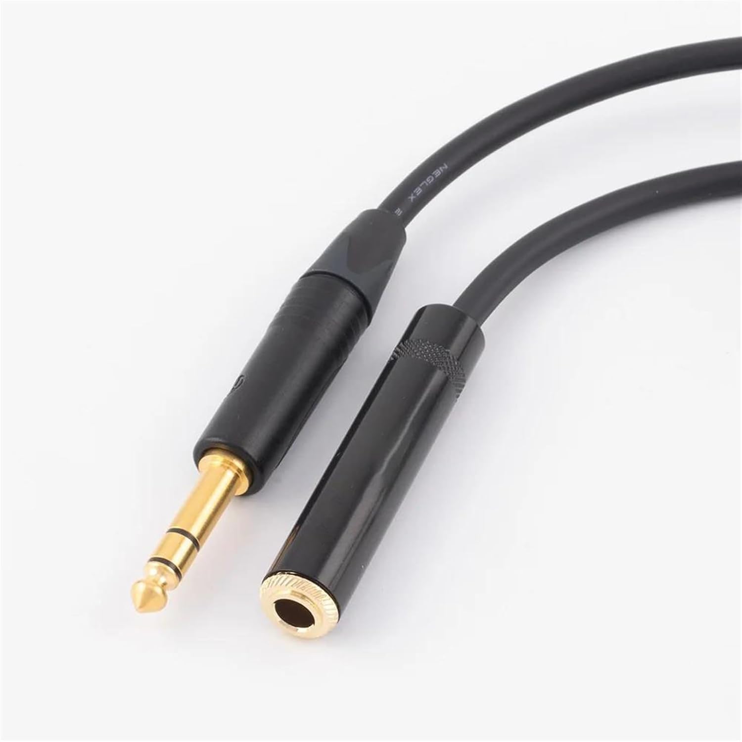 Pro Audio Cable 6.35mm Stereo Male to Female Extension Cable Amp Guitar TRS Cable Extension Wire Cord M-F Cable(300CM)