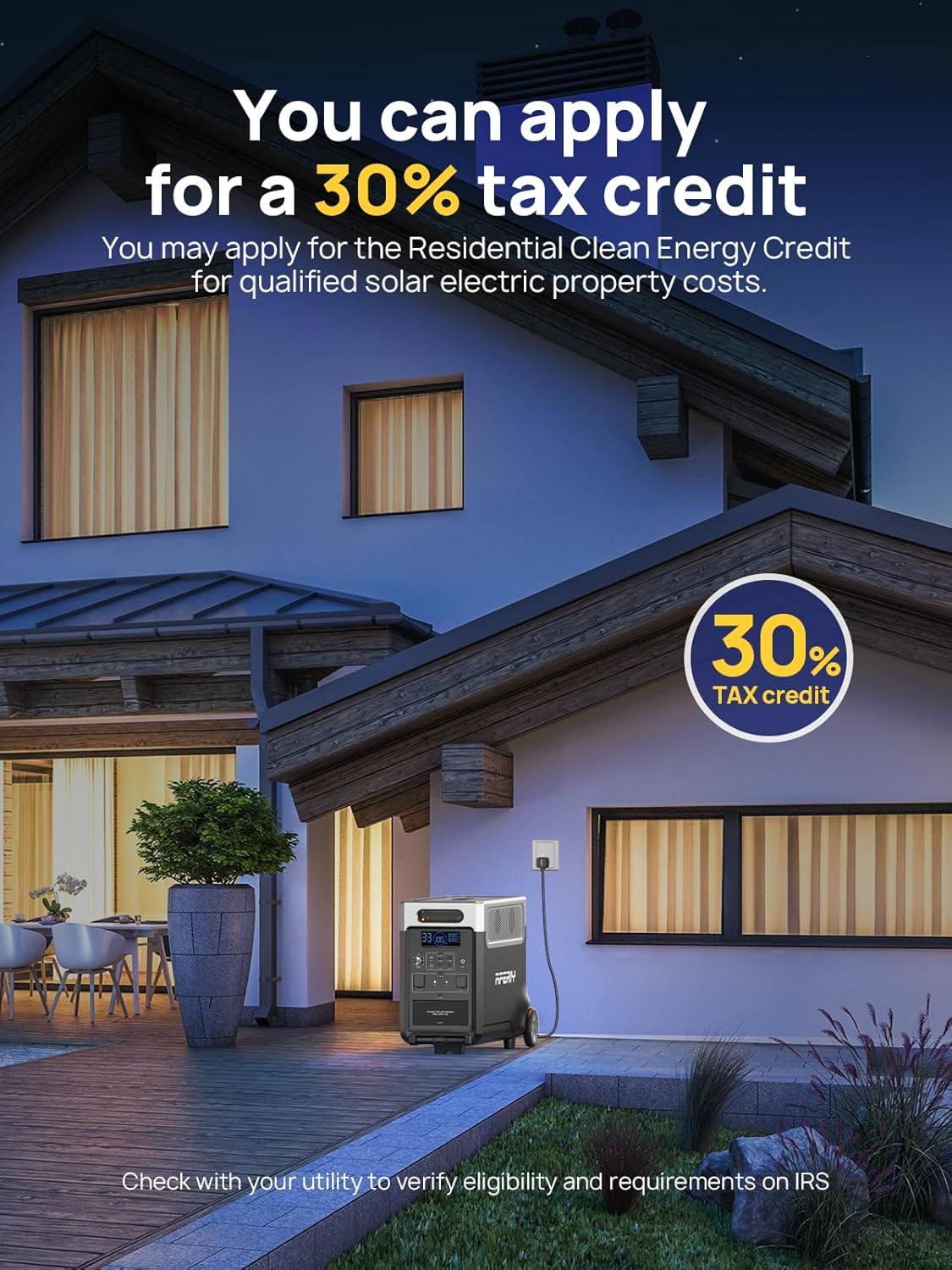 AFERIY 11520Wh Portable Power Station,P310 with 2 Extra Battery,120V 3600W Expandable Capacity LiFePO4 Battery Backup,Solar Generator for Home Use,Outdoor Camping,Power Outage,Camping,RV,Emergencies