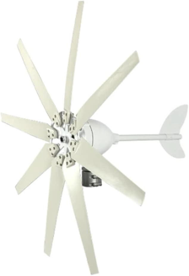 8000W DC 12V 24V Wind Turbines Generator 8 Blades Powerful Windmill with Power Charge Controller