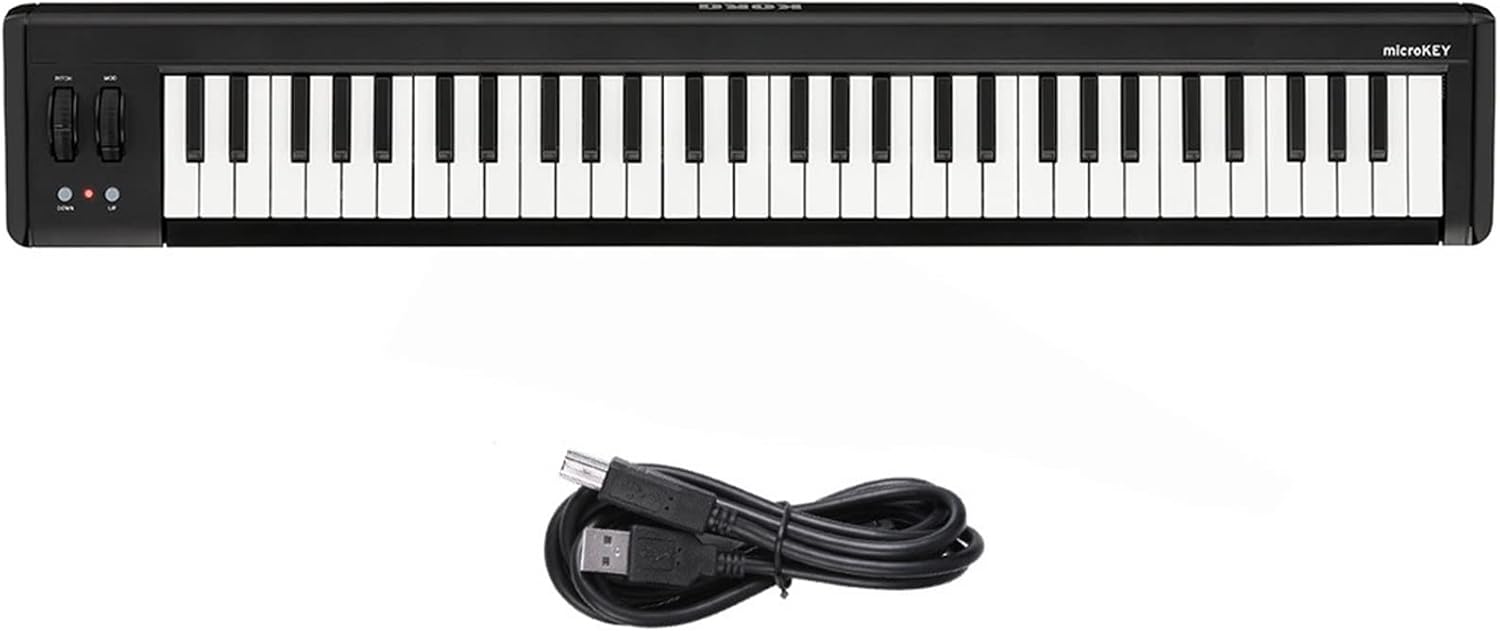 Keyboard Piano 61-Key Compact USB MIDI Keyboard Controller