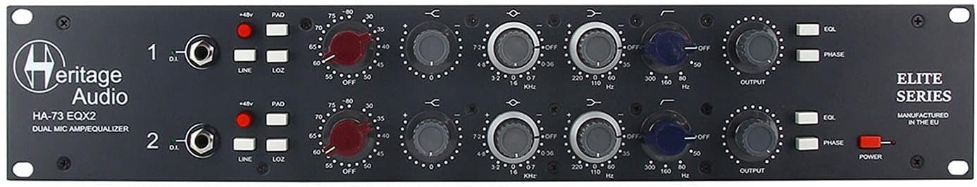 Heritage Audio HA73EQX2 Elite 2-Channel Microphone Preamp & EQ