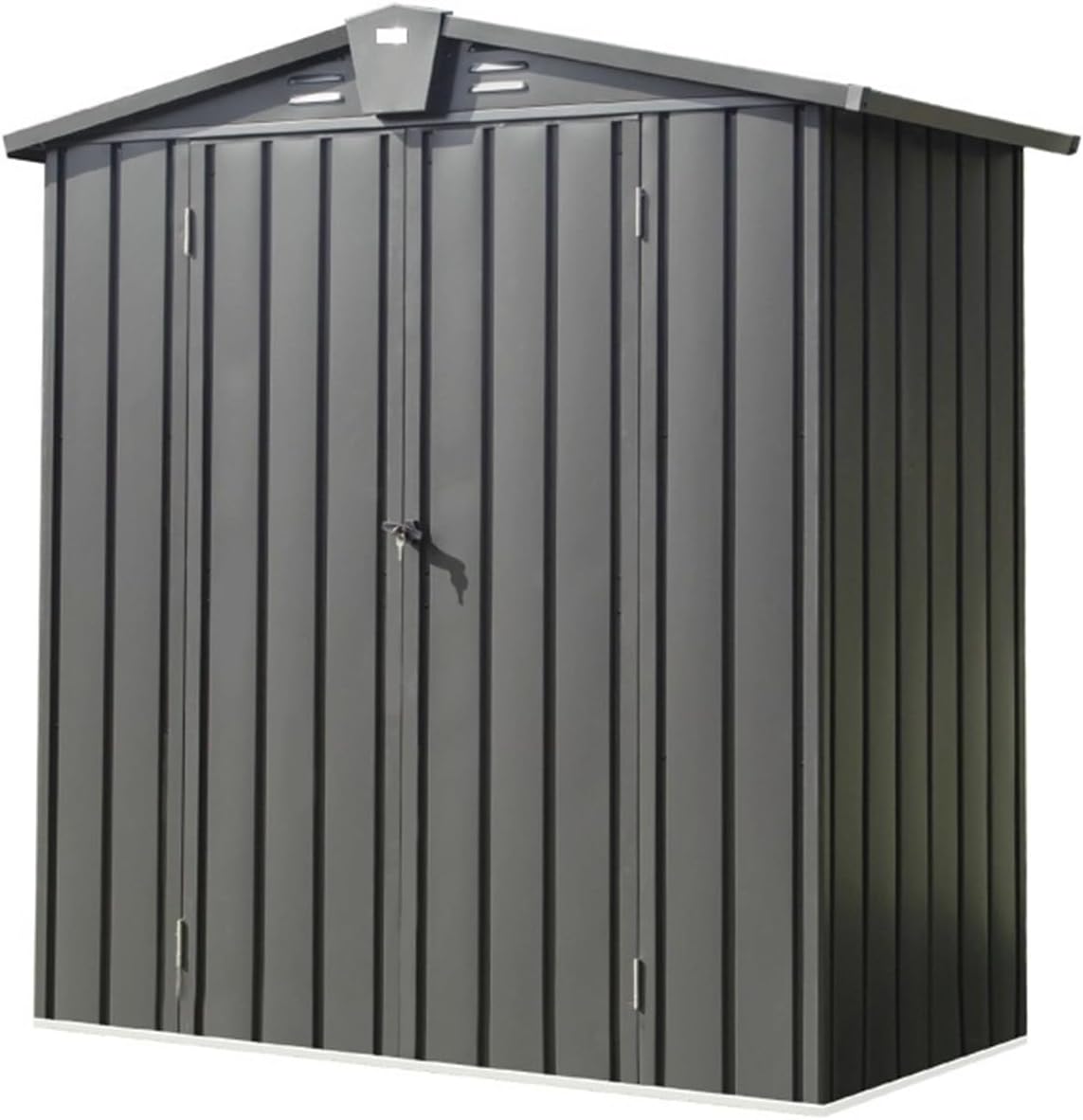 Garden Sheds 5.7x3ft Storage Shed Metal Outside Sheds Outdoor Storage Galvanized Steel, Tool Shed for Patio, Backyard, Garden, Lawn Outdoor Storage Sheds