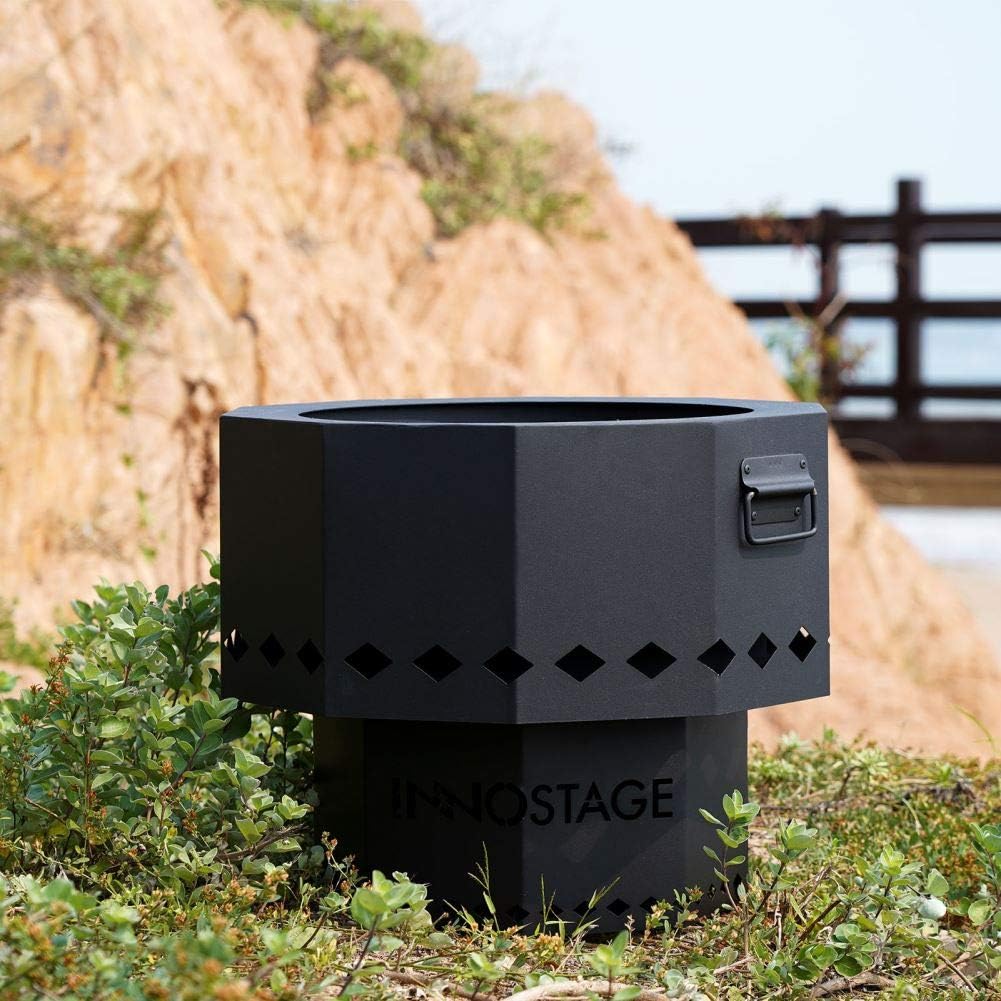 Stainless Fire Pit and Ash Shovel/Brush Set