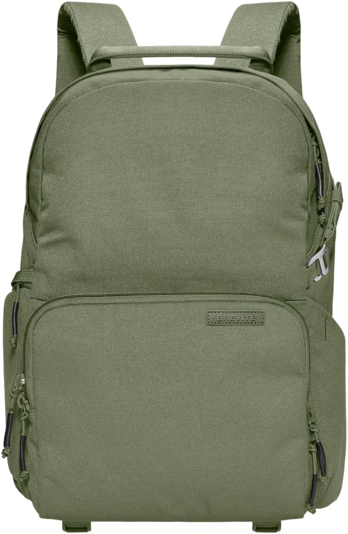 BREVITE - The Jumper - Compact Camera Backpacks for Photographers - A Minimalist & Travel-friendly Photography Backpack Compatible With Both Laptop & DSLR Accessories 18L (Pine Green)