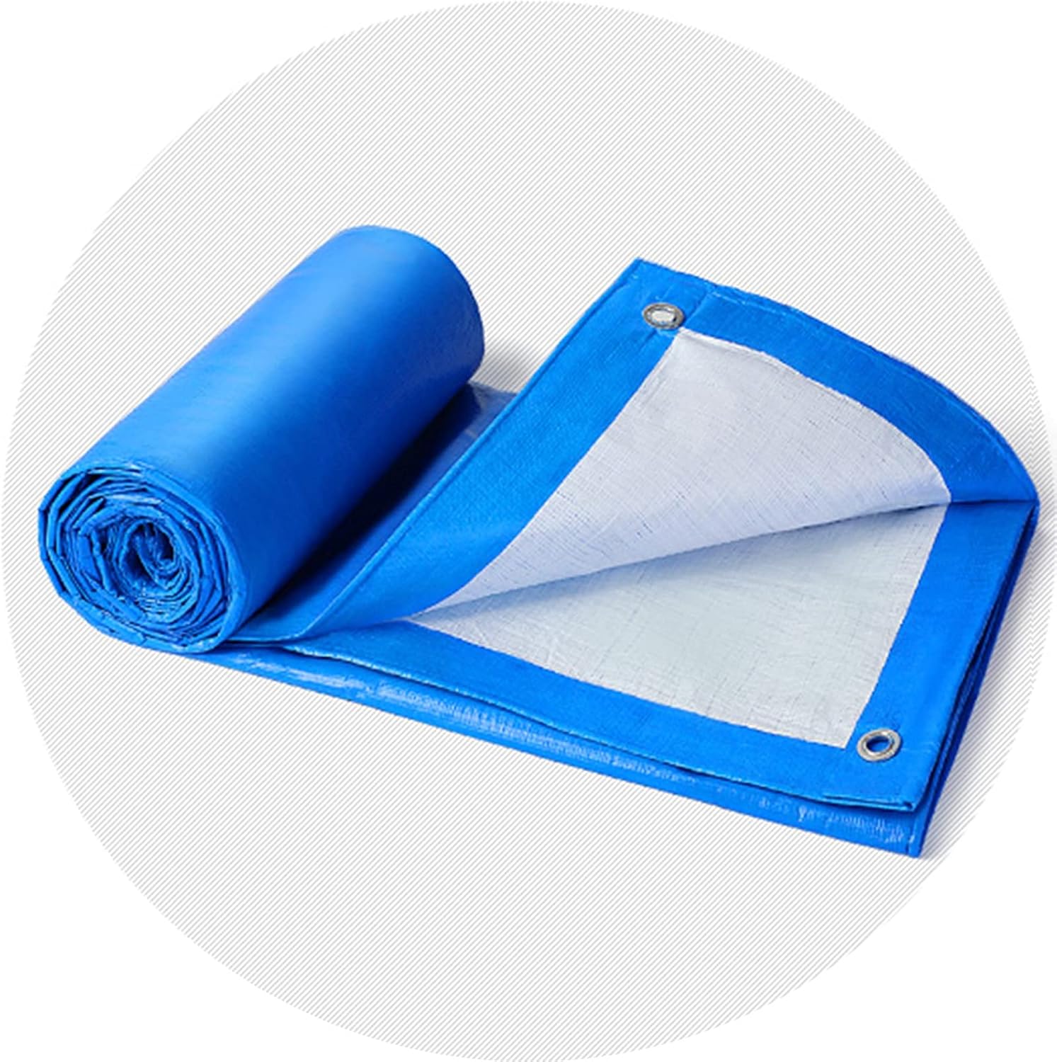 Tarpaulin with Eyelets Truck Plastic Cover Durable Outdoor Shelter from Rain Waterproof Canopy Thickened Canvas, 53 Sizes(12 X 15 m)