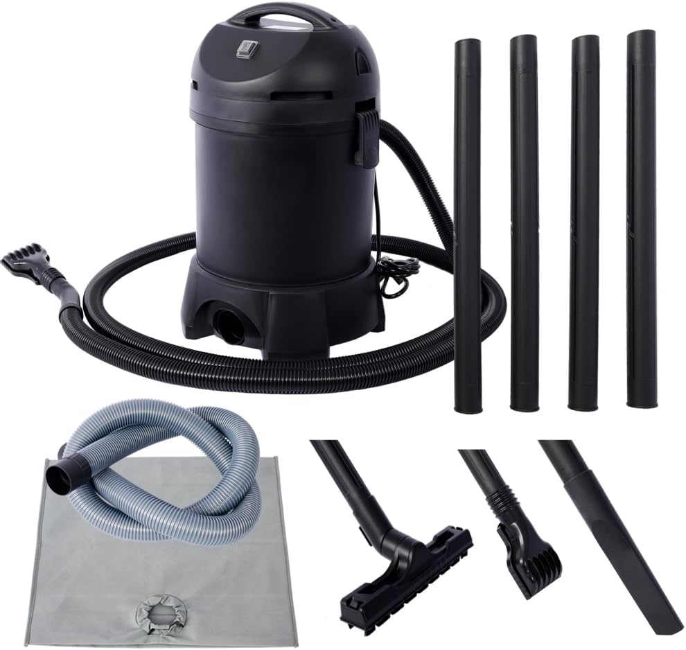 Garden Pond Vacuum Cleaner with 14ft Suction Hose, 4 Extension Tubes, 3 Nozzles, and Debris Collection Bag for Easy Pond Maintenance