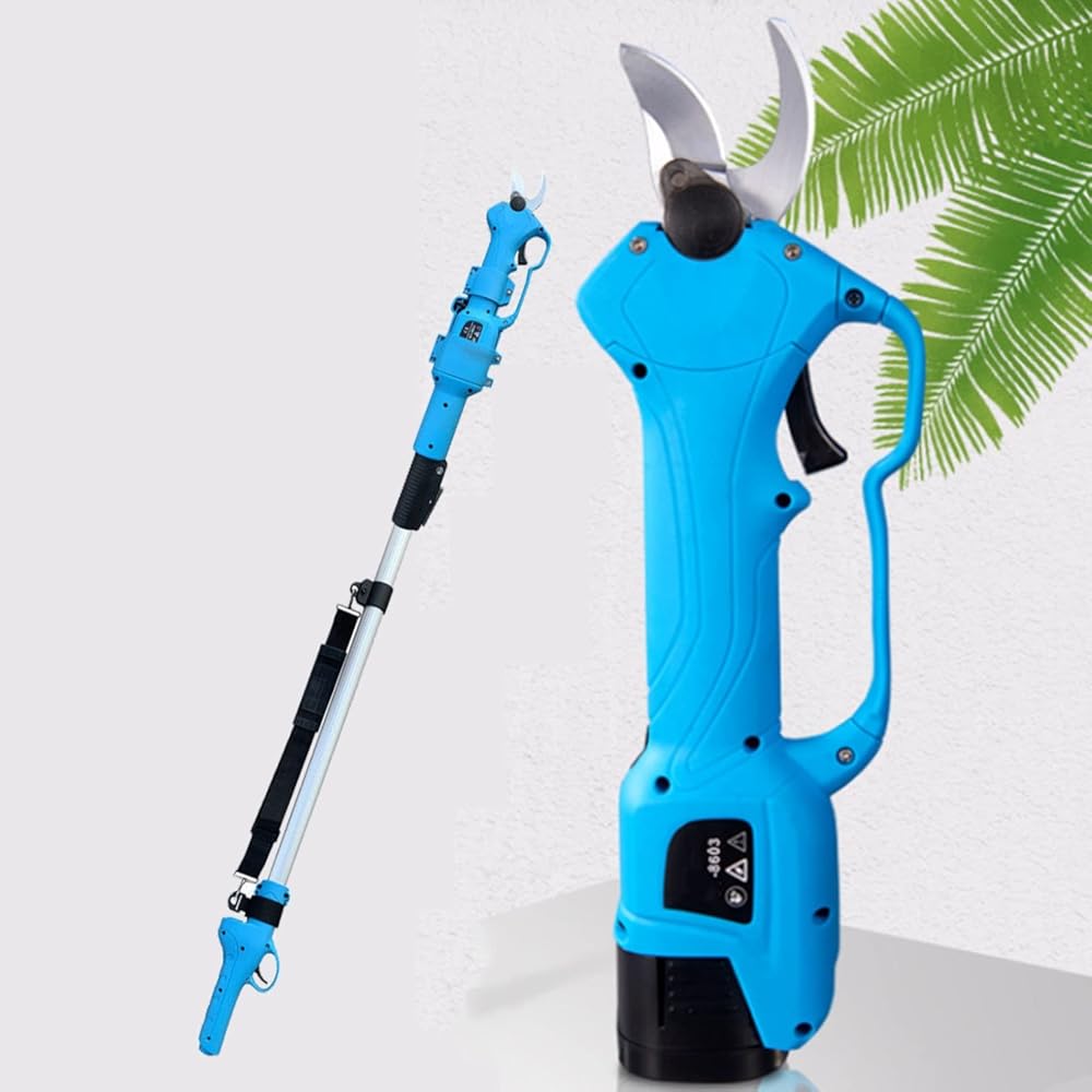 GeRRiT 2.8cm Electric Pruning Shears Cordless Electric Secateur Lithium Battery Powered Gardening Branch Shears Rechargeable Without a Rod/Strap