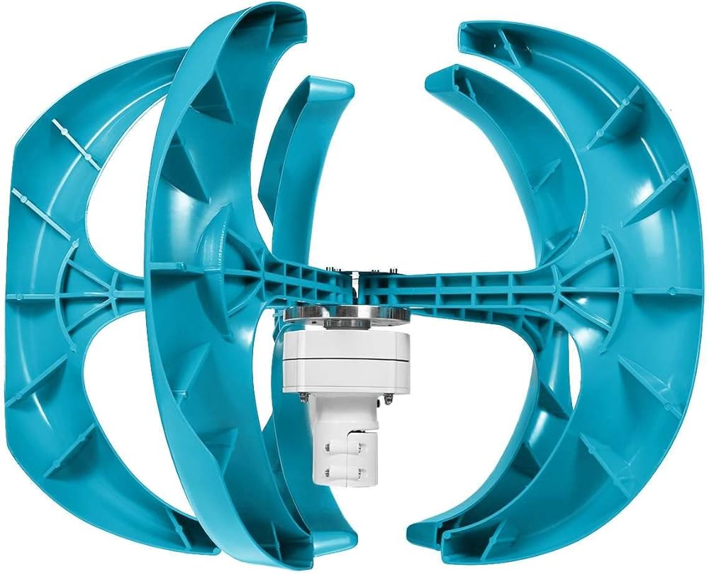 9000W 12V 24V 5 Blades Lantern Wind Turbines Generator Vertical Axis Motor Kit for Home Hybrids Streetlight Use Electromagnetic