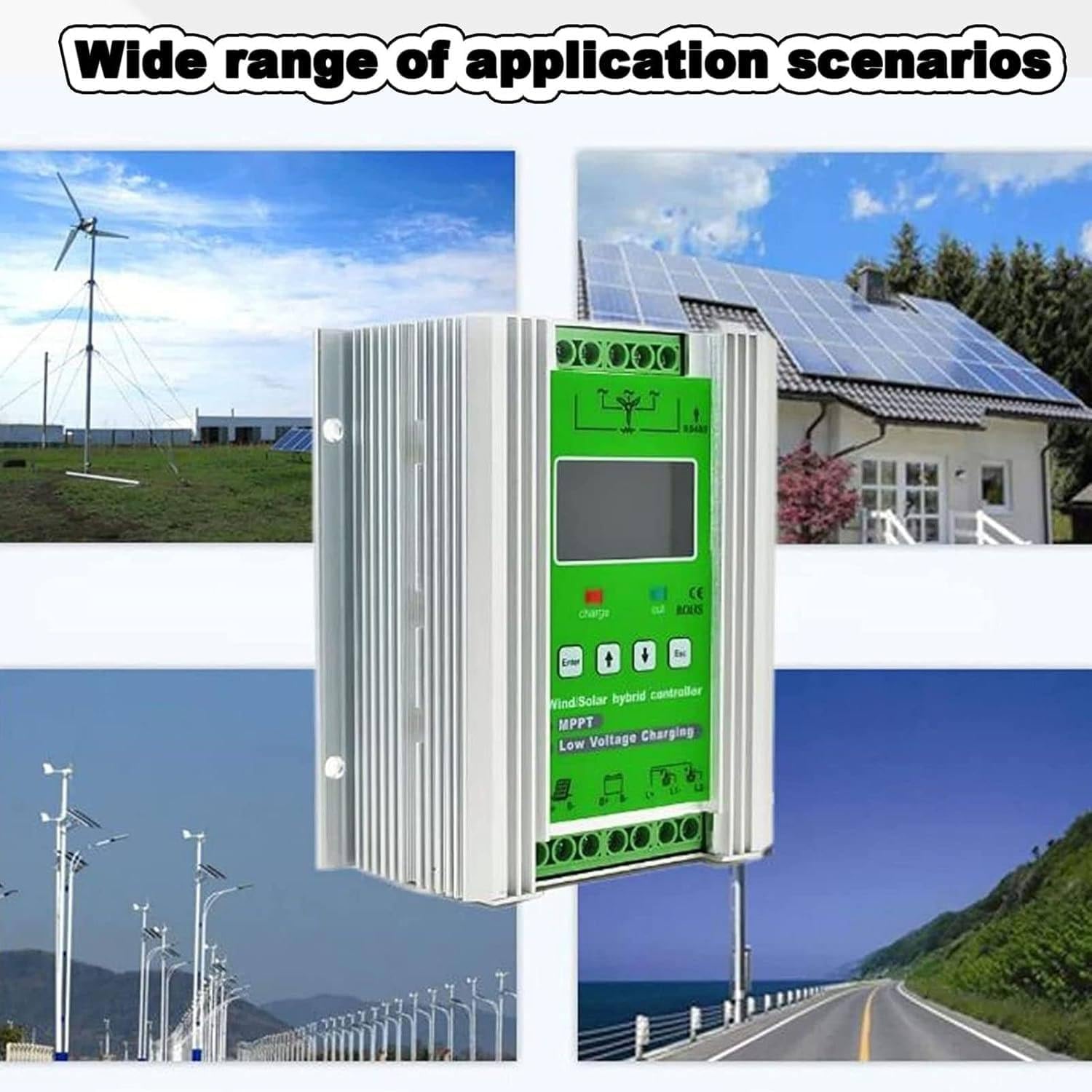 Wind Turbine Solar Hybrid Charge Controller,Solar Charge Controller,Wind Turbine Generator,3000w/5000w/6000w/8000w Solar Panel Auto Regulator 24V-3000W