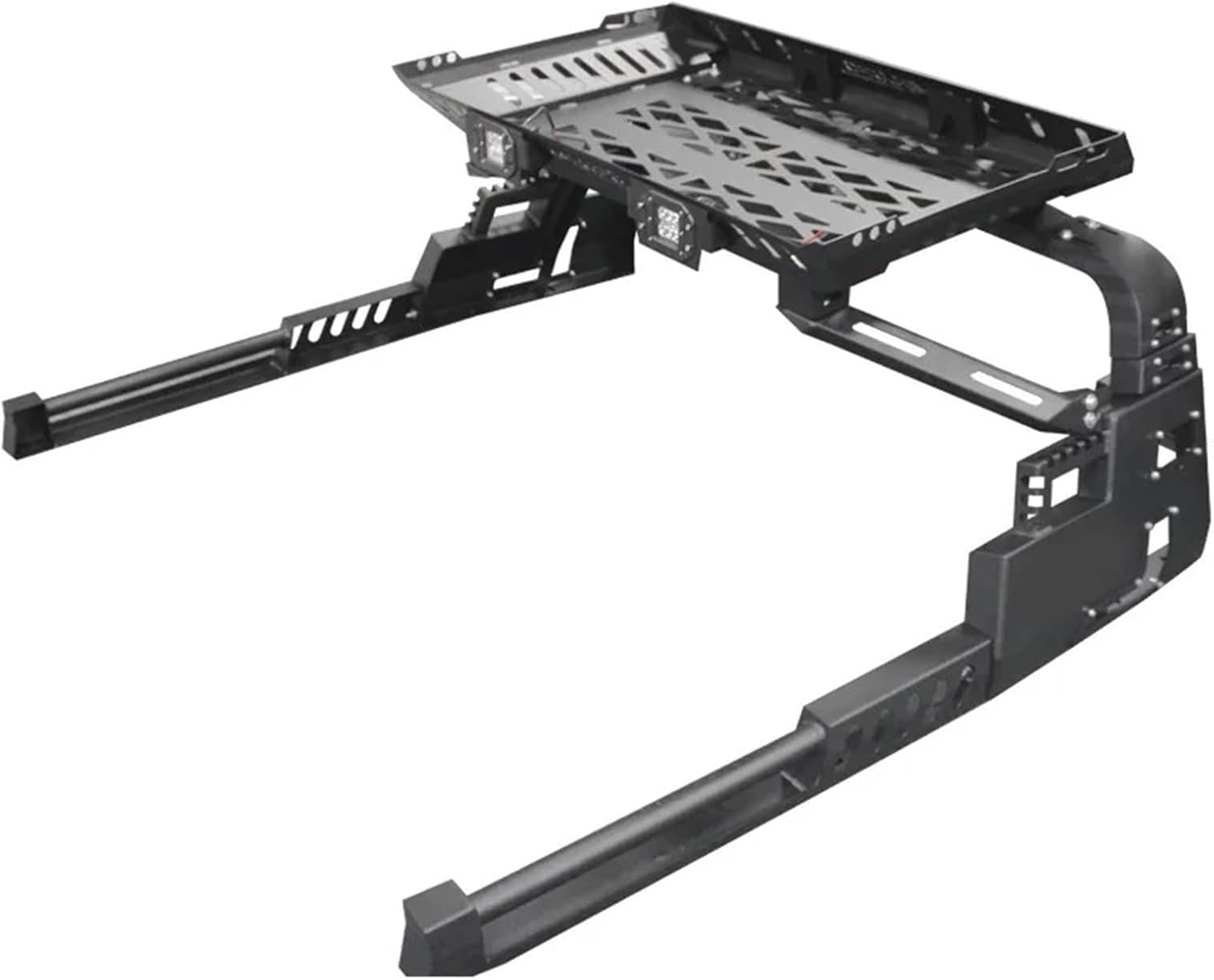 Ratto Other Exterior Accessories Steel Heavy Duty Roll Bar with Basket 4x4 Pick Up Truck Compatible with Ford F150 Roll Bar for Truck