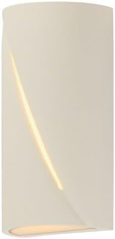 ET2 Puff 18W 1 LED Light Outdoor Wall Mount with Chaulk White Finish