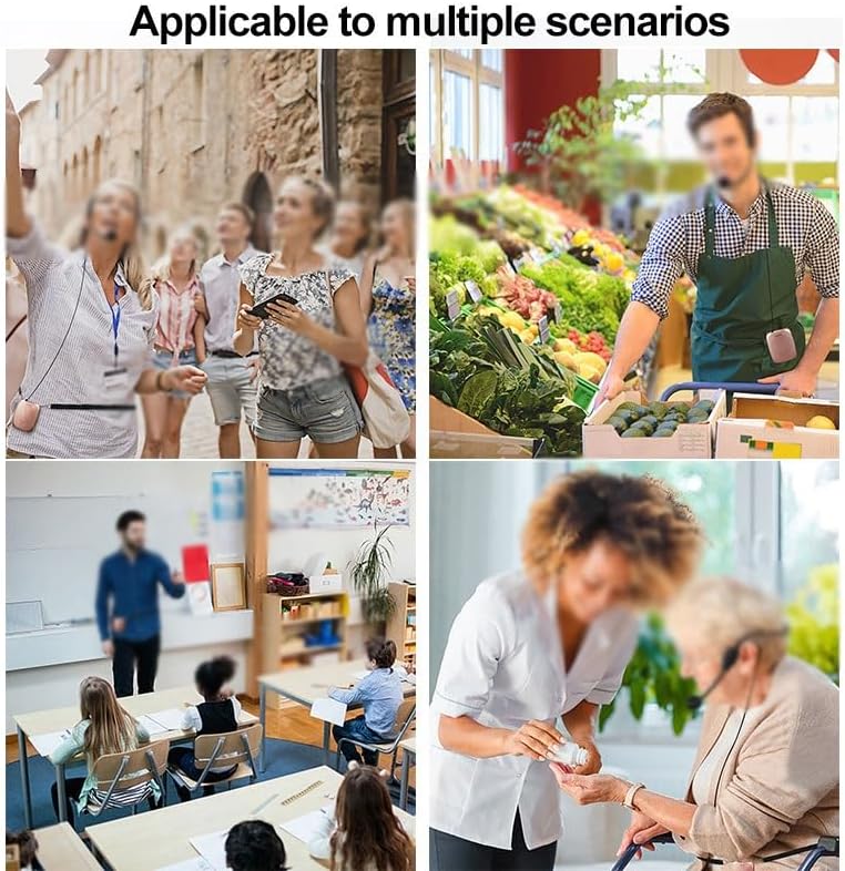 Voice Amplifier Portable UHF Mini Audio Speaker Lautsprecher for Teachers Tourrist Yoga Instructor(D)