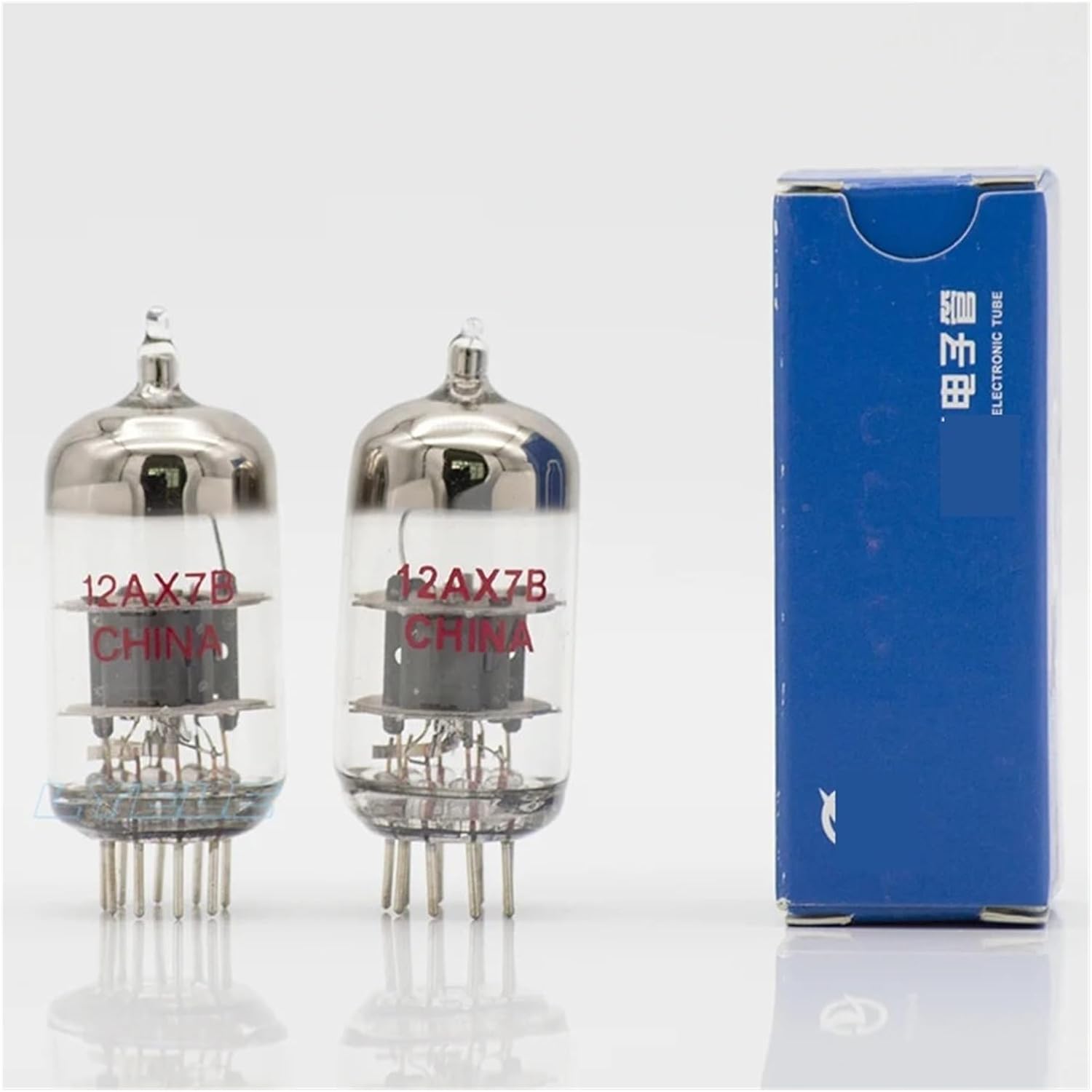 12AX7B 12AU7 Tube Replaces ECC83 7025 6N4 Tube Precision Matching Suitable for Audio Amplifier(12AX7B 2pcs)