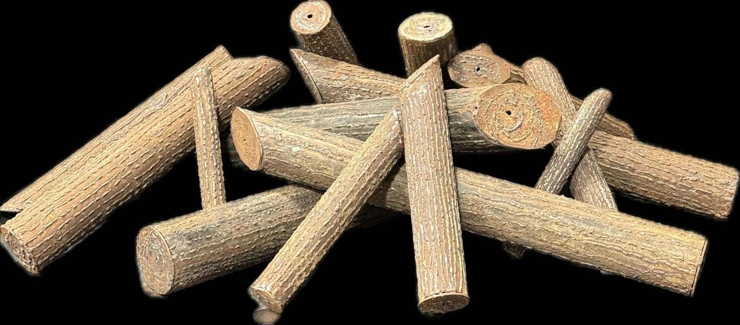 Steel Logs for Gas Fire Pits and Fire Features - Large 14 Piece Set