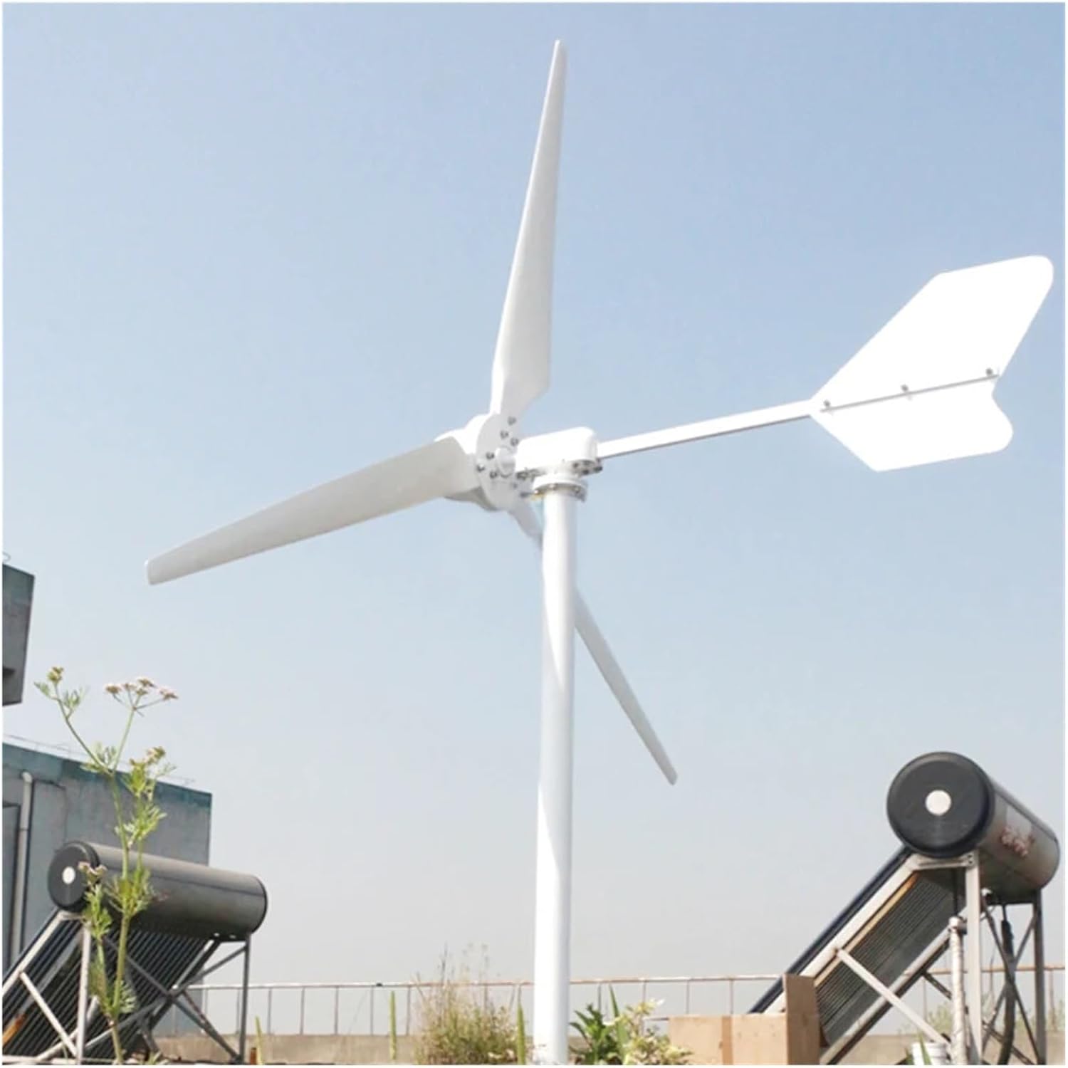 Windmill Generator, 10KW 48V 96V High Efficiency Horizontal Wind Power Turbine Electric Alternative Generator For Farm Home 3 Blades 10000W Windmill (Size : 48V, Color : 10KW), 1005006129127843