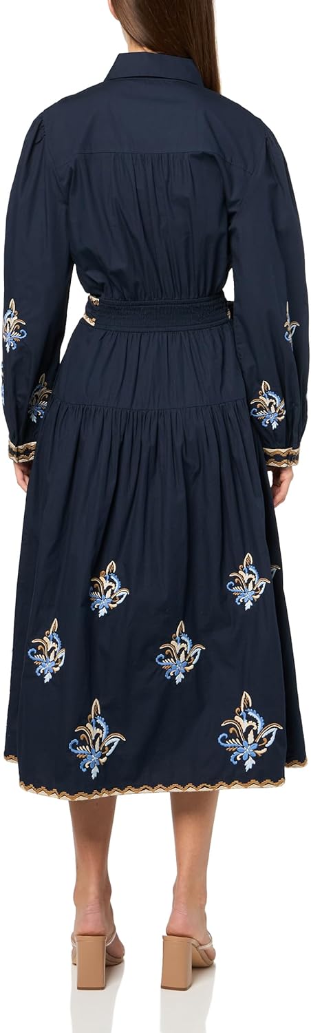 Shoshanna Women's Embroidered Cotton Greer Dress