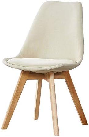 Modern Kitchen Dining Room Chairs Modern Design Dining Chair Home Dining Chair Back Chair Bedroom Computer Chair Writing Desk Chair Office Chair (Color : Beige)