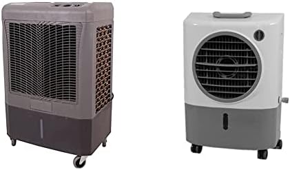 Portable Evaporative Air Coolers with Fan - Hessaire MC37M (3100 CFM) and MC18M (1300 CFM)