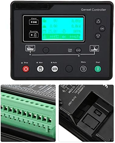 Generator Set Controller HQM6110U Control Panel Module 0.5‑70V Start Stop Automatic Detection for Single Generator