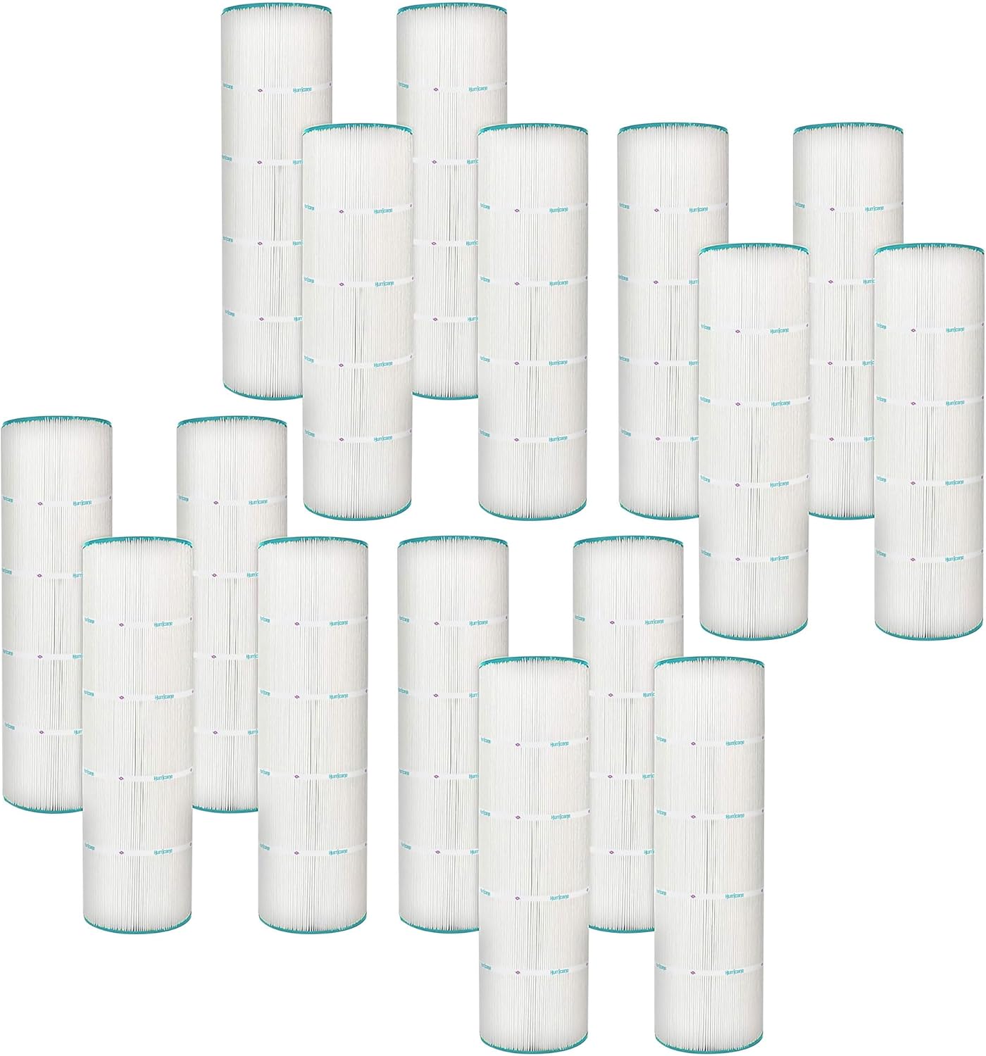 Hurricane Filters 16 Pack HF7468-04 Advanced Pool Filter Cartridge - Replacement for PJAN115, Unicel C-7468, Filbur FC-0810, Jandy Industries CL460, CV460 - USA Pool Filters