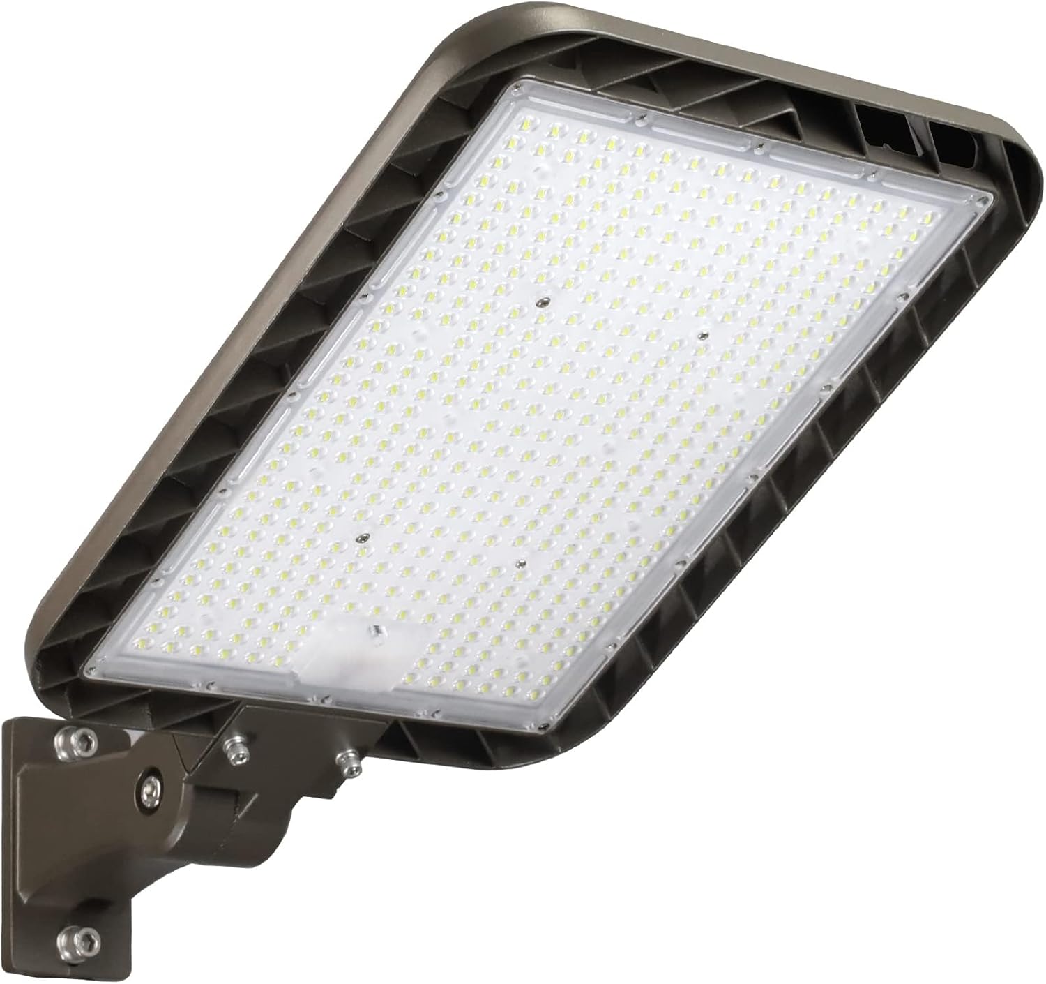 300W Led Parking Lot Light Quick Installation, Adjustable Arm Mount Shoebox Light 5000K, 45000lm Dusk to Dawn Light 100-277V, IP65 Waterproof Commercial Lighting for Parking lot, Barn