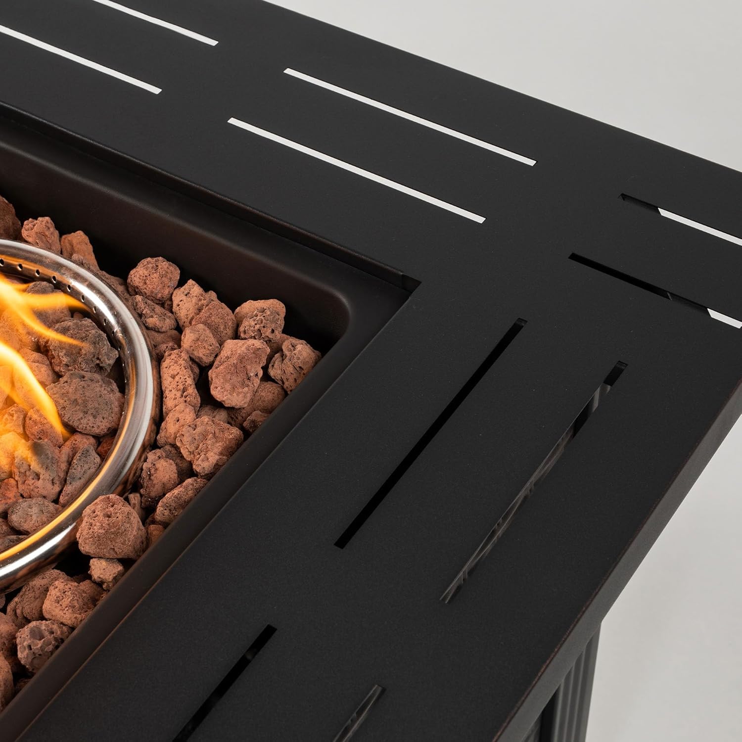 28 inch Square fire Pit Table for Indoor Heating, a Must-Have for Home Gatherings and Winter Heating