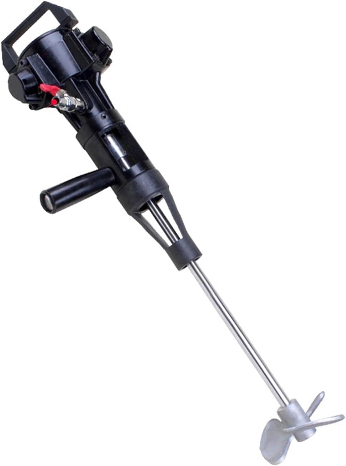 1/4HP 5 Gallon Pneumatic Paint Mixer Paint Stirring Machine with 4 Inch Mixing Impeller, Ink Dye Coating Liquid Mix Tool Tank Barrel Air Mixer