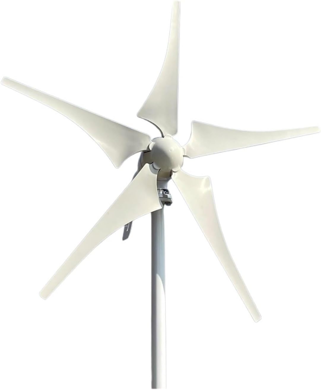 5000W Windmill 12V 24V 48V 6 Blades Wind Turbine Generator with MPPT Controller Low Start Wind Speed for Off Grid System Low Starting Speed for Home(Hybrid Control,6 Blades_48V)