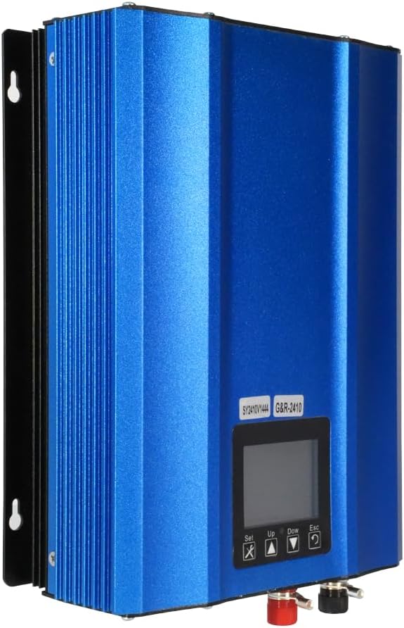 Y&H 1200W Grid Tie Inverter Power Limiter LCD Display DC55-90V Solar Input AC110V Pure Sine Wave Output for 48V60V Battery