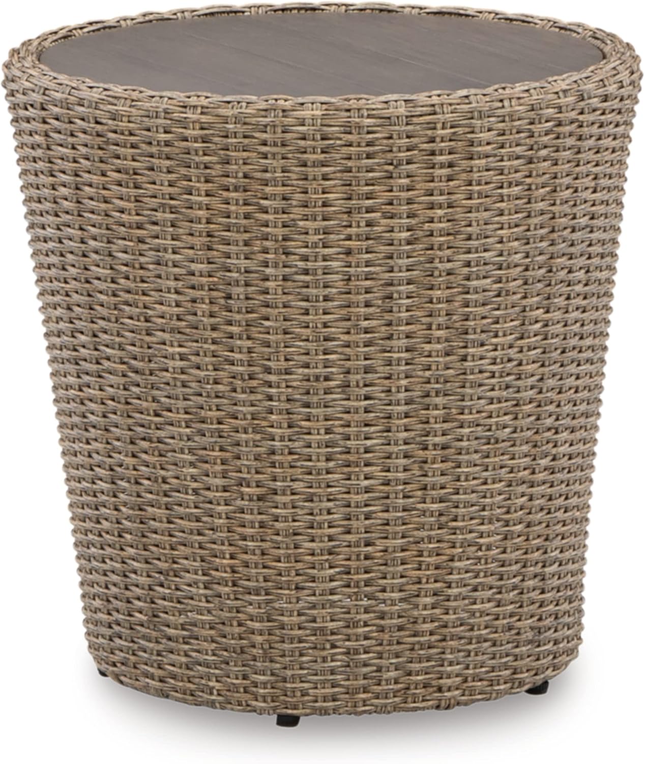 Signature Design by Ashley Danson Bohemian Outdoor End Table, Light Brown