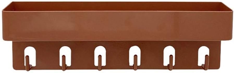 VIDI Bathroom Shelf Punch-Free Seamless Rack with Hooks Storage On Wall Firmly adsorbed Surfaces 19X19X28cm