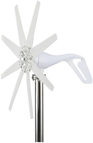 12000W Wind Turbine Generator Kit with 8 Blades, MPPT Controller, Adjustable Wind Direction, Low Start Speed 2.5m/s - Perfect for Home & Farm Renewable Energy Solutions