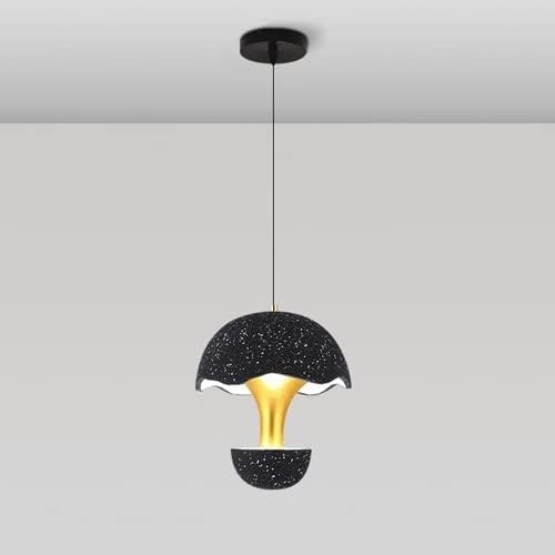 Chandelier, Nostalgic Pendant Lights Cement Height Adjustable Pendant Lamps LED Base Outdoor Lights Small and Exquisite Suitable for Kitchen Passage Suspension Light (Color : Sand Black)