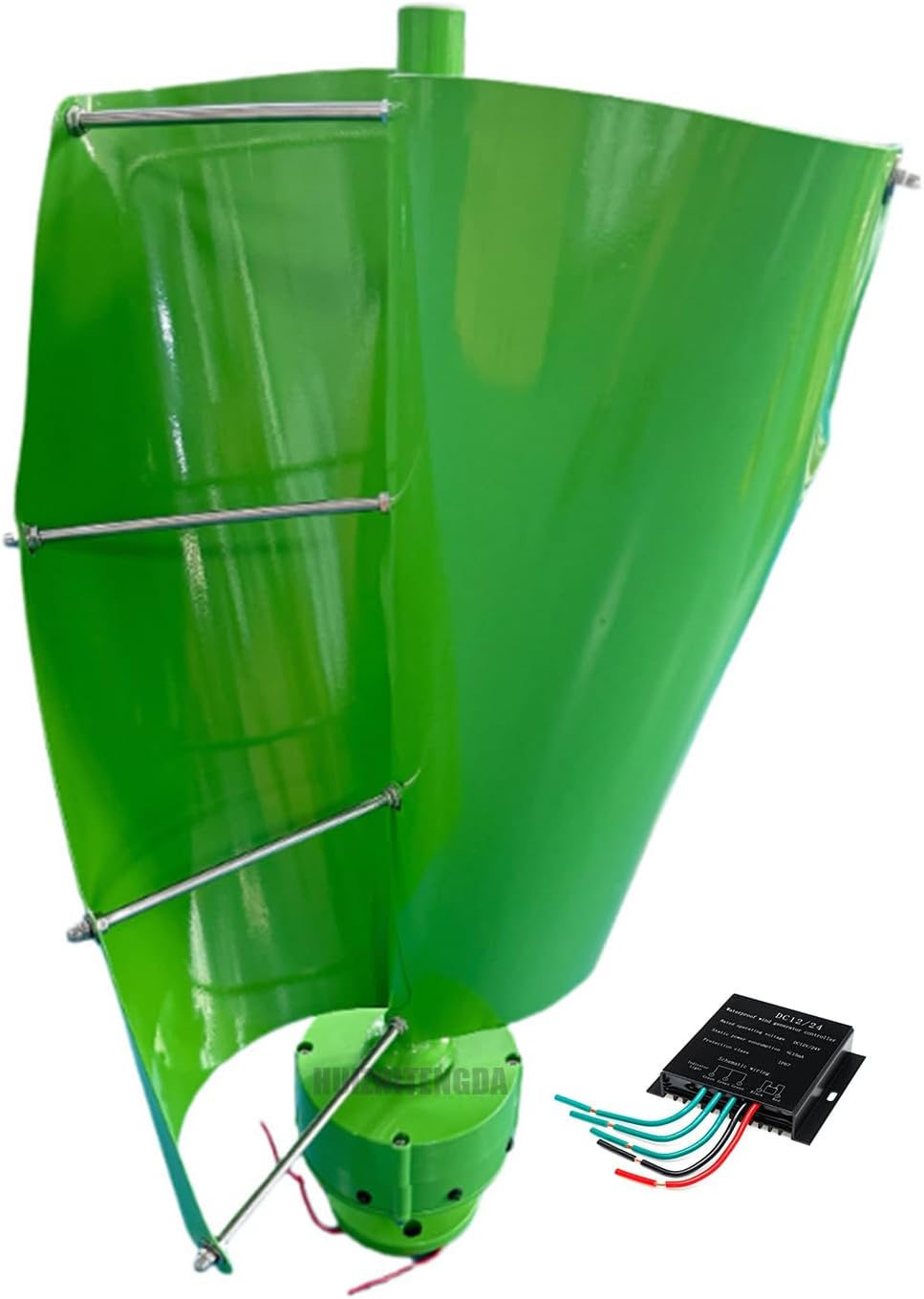 Wind Generators,600W 12V 24V Vertical Spiral Wind Turbine 2 Blades AC Output Household Wind Turbine Kit with Charge Controller Suitable for Outdoor Use