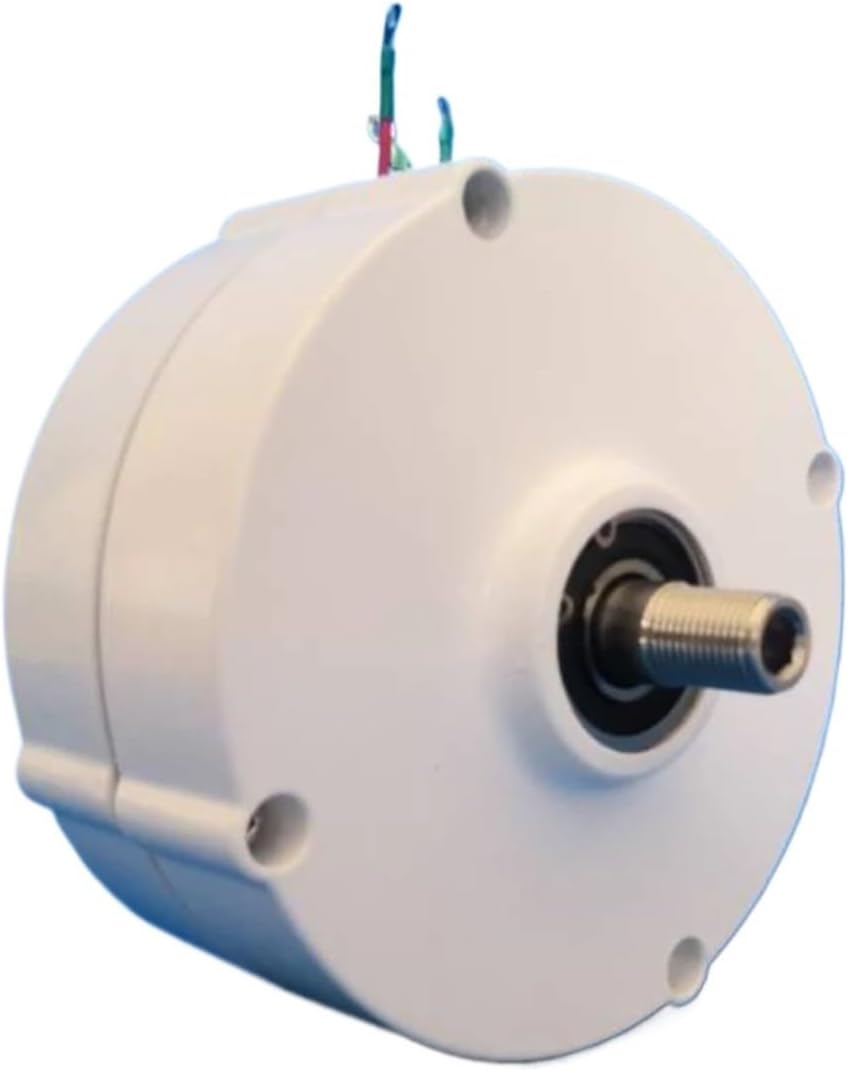 Wind Turbines, Wind Turbine nerator 1000W 12V 24V 48V 3 Phase arless Permanent Magnet AC Alternators for Wind Water Turbine(No Base,Double SHAFTS_12V_1000W)