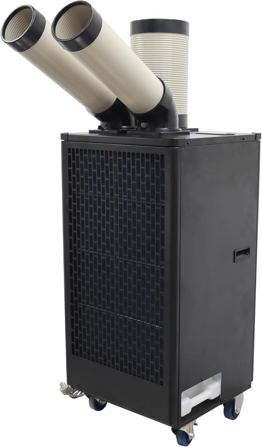 12000BTU/H Industrial Spot Cooler Air Conditioner Industrial Air Conditioner with 1.3Gal Water Tank Commercial Portable Mobile Spot Cooler Double Ducts 1.1KW 110V