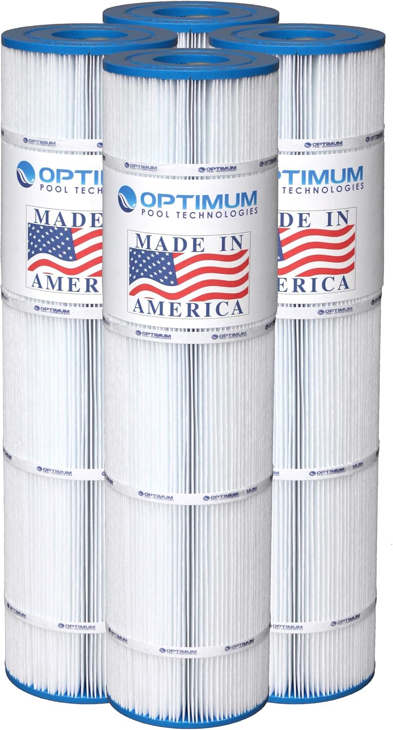 Optimum Pool Technologies Pool Filter 4-Pack, Compatible Replacement for Jandy® CL460 R0554600, Unicel C-7468, Filbur FC-0810, & Pleatco PJAN115 Filter Cartridges