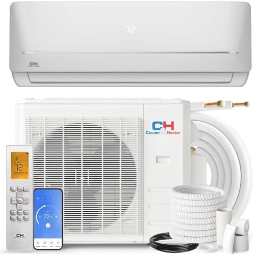 Cooper & Hunter 24,000 BTU, 230V, 17 SEER Ductless Mini Split AC/Heating System Pre-Charged Inverter Heat Pump with 16ft Installation Kit
