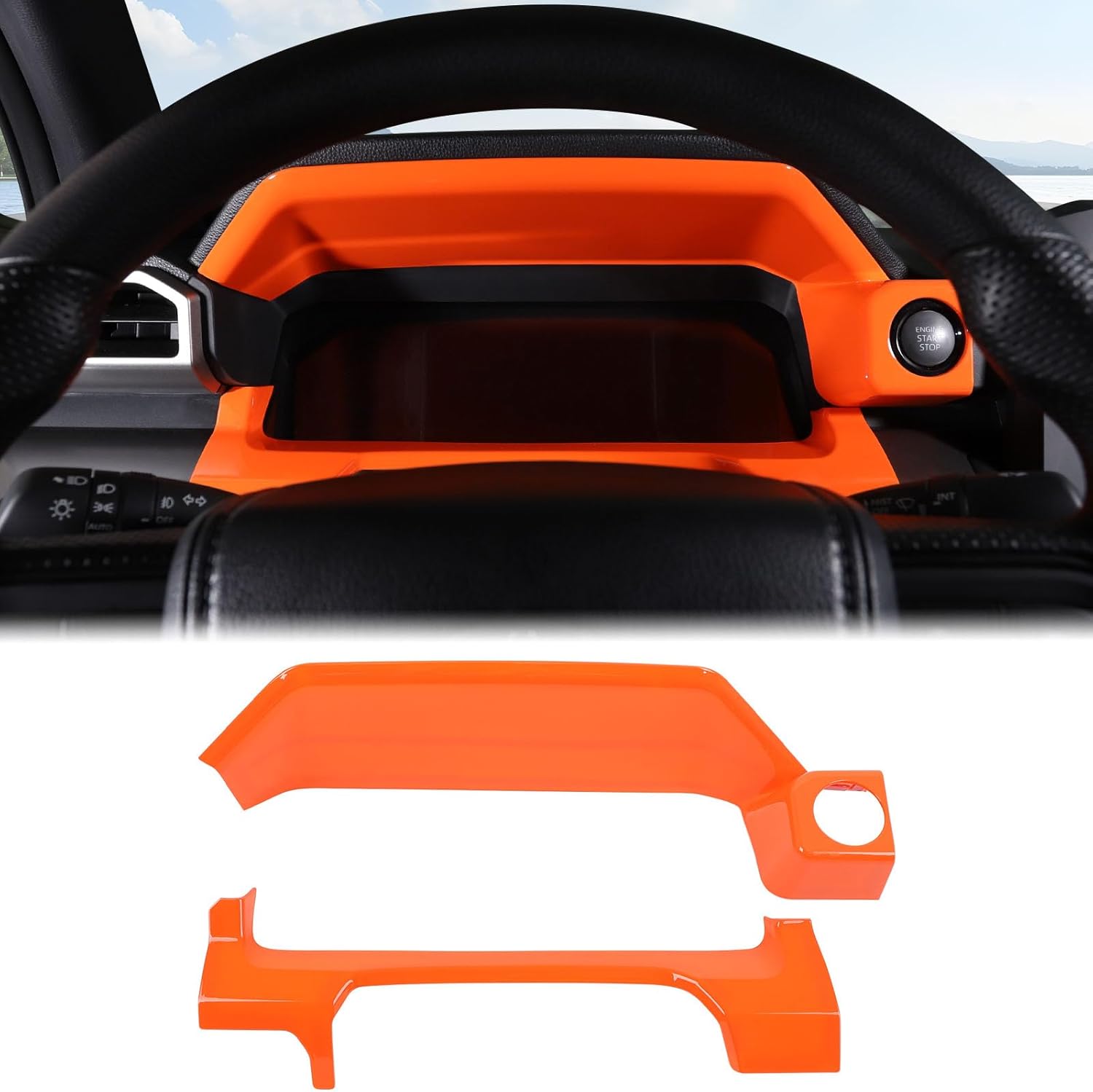 Aunginsy Center Console Dashboard Meter Panel Trim Cover Compatible with Toyota Tacamo 2024 2025 2026, ABS Car Dash Instrument Panel Gauge Cluster Cover Decorative Frame Protector Interior Accessories