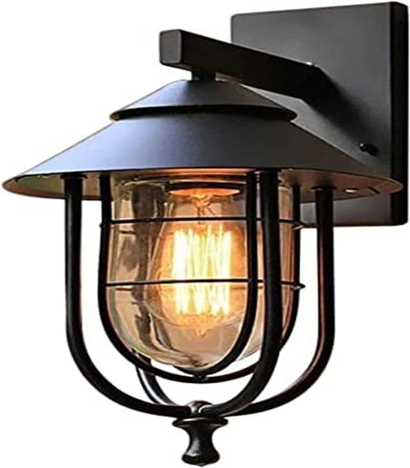 Wall Lamp Wall Light Outdoor E27 Waterproof Industrial Decor Outside Lamp Black Sconce Lighting Fixtures American Creative Modern Style Background Wall Lamp