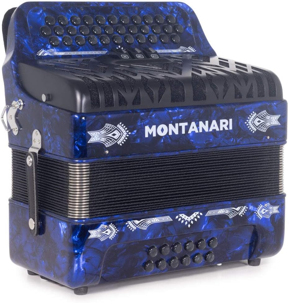 Acordeon Montanari 3412 3S Mi Azul EAD Accordion