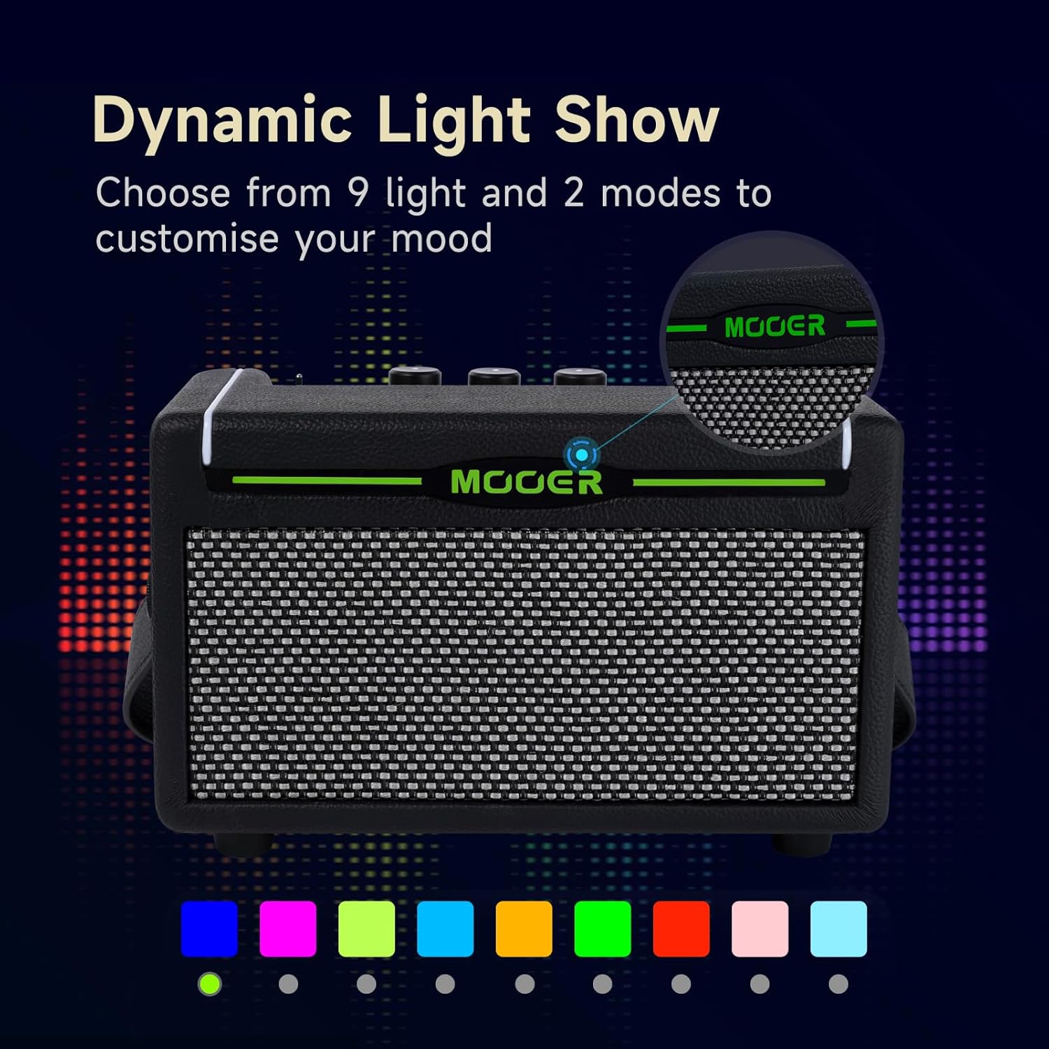 MOOER Air P05 Guitar Wireless System Plug into The SD10i Stereo Intelligent Amp, Practice with Multi Effects, Looper Drum Machine