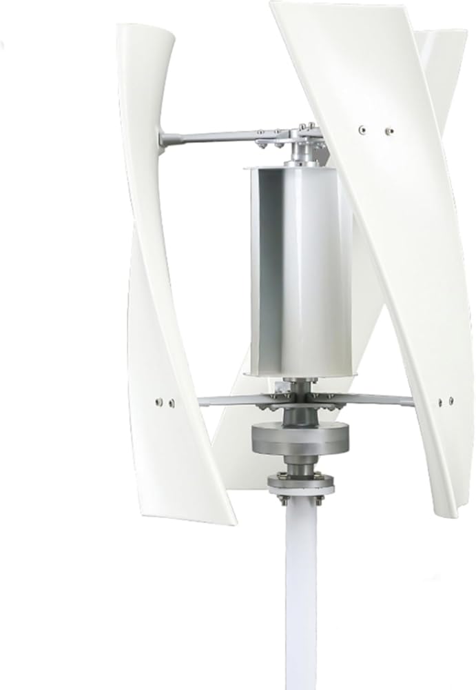 3000W 48V-12V Noiseless Wind Turbine Generator Kit, with Controller Waterproof 3 Blades Permanent Maglev Windmill Free Energy Wind Turbine (White),48v