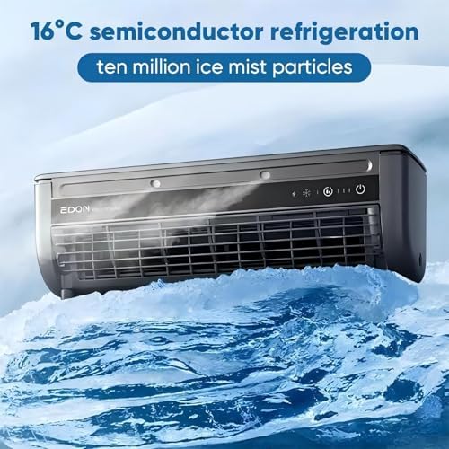 Saker SakerPlus Portable Wireless Wall Mounted Air Conditioner | 10s Cool 13°C & 10dB Ultra-Quiet | 3 Smart Speed Modes | 6000mAh Battery with Remote | for Kitchen Bedroom Garage RV Dorm（white）