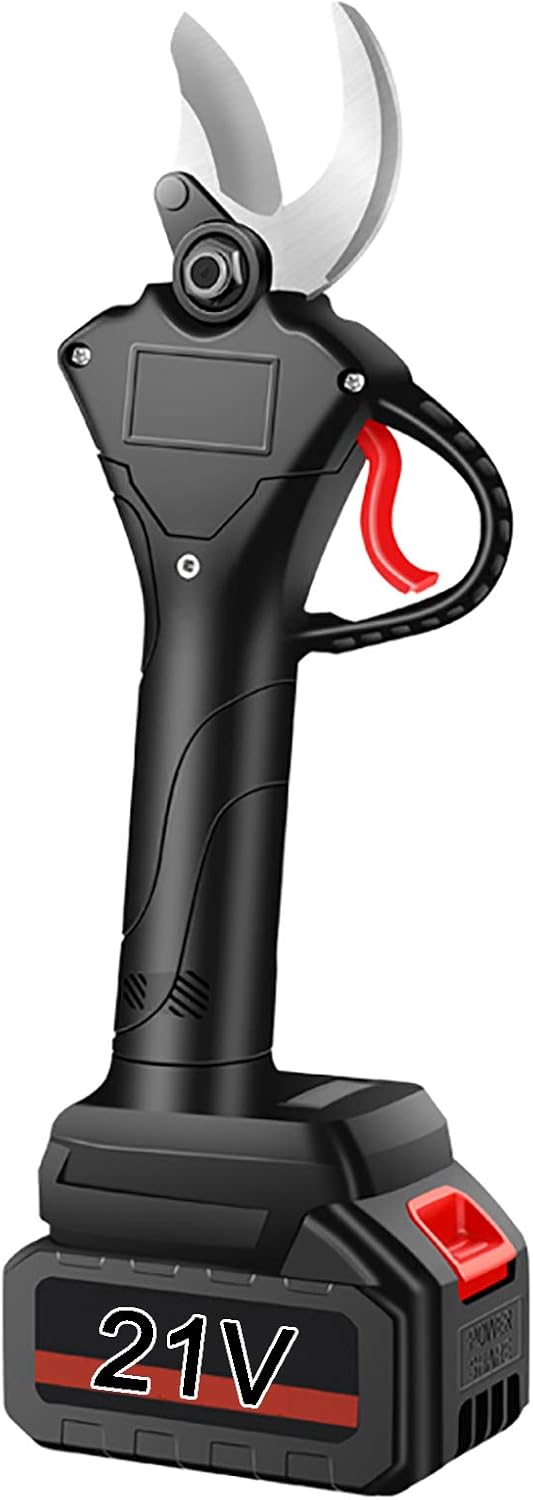 Feelme Electric Pruning Shears Electric Garden Pruning Shears Weight 0.9KG Gardening Shears Cordless Electric Scissors Lithium Battery-Powered Tree Branch Pruning Shears 35mm Cutting Diameter