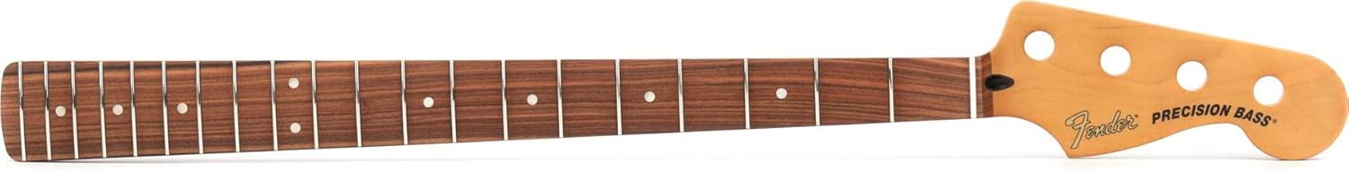 Fender Precision to Jazz Bass Conversion Neck, 20 Medium Jumbo Frets, Pau Ferro Fingerboard