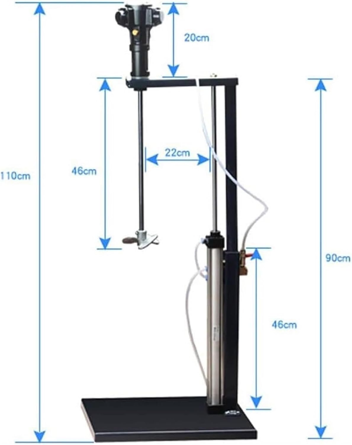 Automatic Lift Paint Stirrer, Pneumatic Paint Mixer, Desktop Vertical Air Agitator, Ink Mixing Stirring Machine for Industrial Paint Mixing