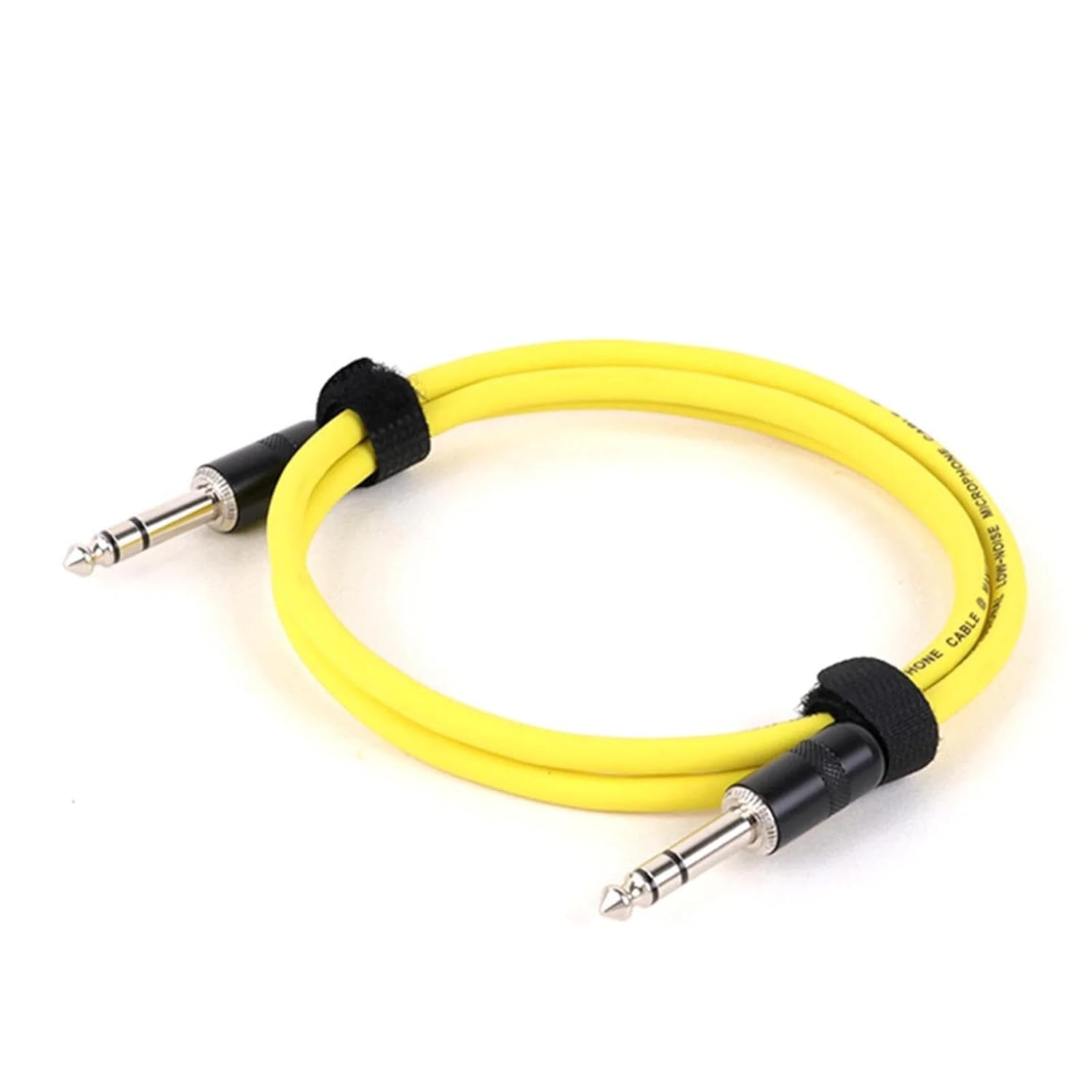 TSTS Guitar Audio Cable 1/4 Inch Straight Instrument Cable Stereo Professional Colorful Cable for Guitar Bass Amplifier Keyboard(Yellow,15m)