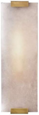 Marble Wall Lamps E14 Socket Wall Light Fixture American Minimalist Hardware Wall Sconce Square Personality Wall Lantern for Living Room Bedside Background Bathroom,Gold