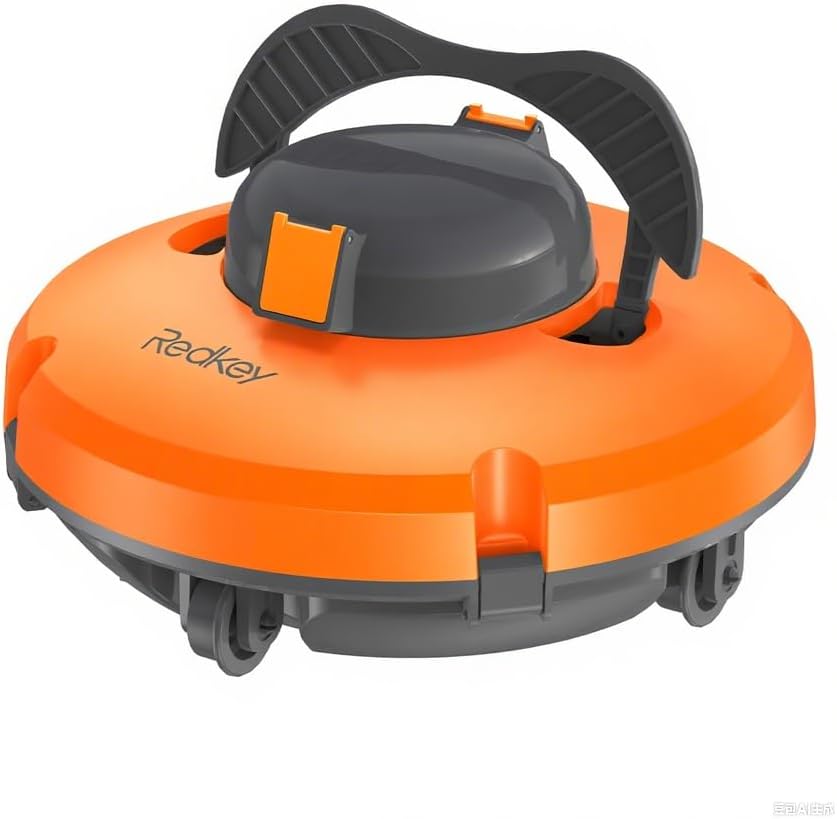 Redkey S100 Robotic Pool Vacuum for Above Pools-Orange